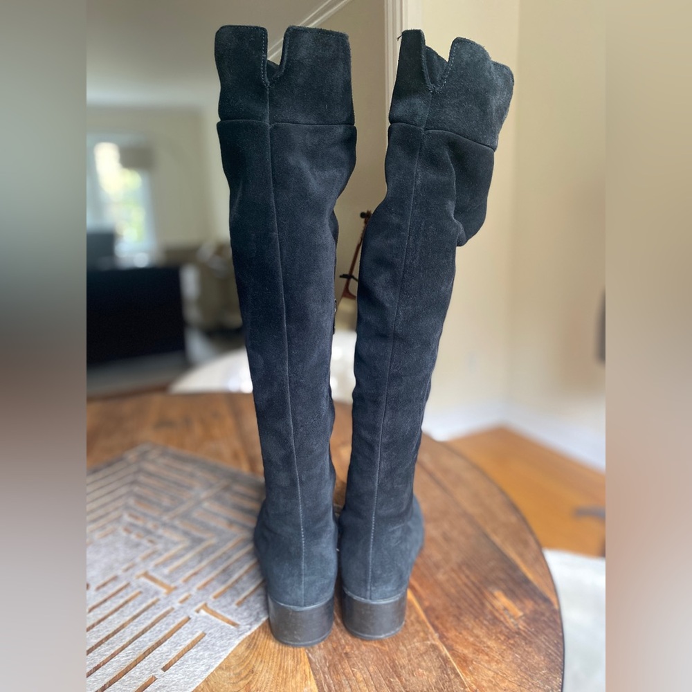 La CANADIENNE Black Suede Over-the-Knee Boots - Picture 3 of 4
